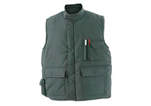 Chaleco en tela drill acolchado